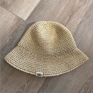 Michael Kors Tan Crochet Bucket Hat